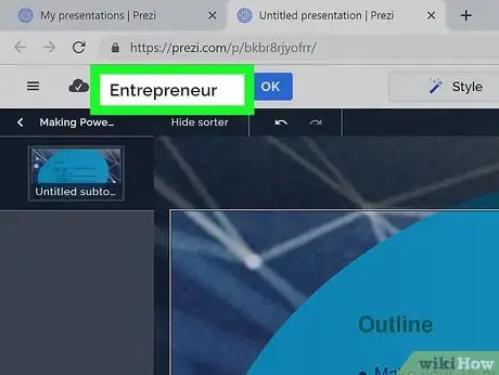 Image titled Create a New Prezi Presentation Step 11