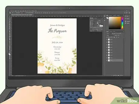 Image titled Make a Wedding Program Step 7