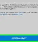 Sign up for Reddit