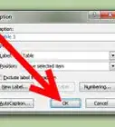 Add a Caption to a Table in Word
