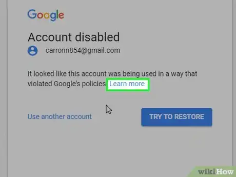 Image titled Recover a Disabled Gmail Account Step 6