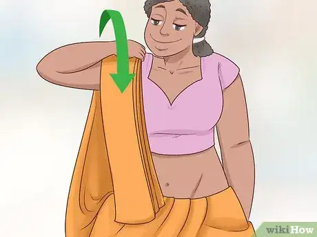 Image titled Wear a Wedding Saree Step 12