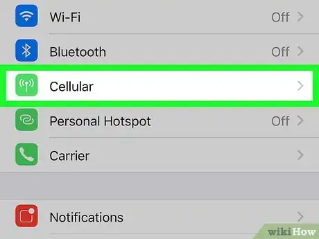 Image titled Check Your Bandwidth Usage on iPhone or iPad Step 2