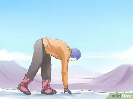 Image titled Snowboard Straight Without Catching an Edge Step 1
