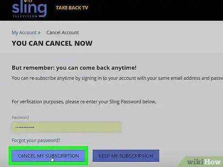 Image titled Cancel a Sling TV Subscription Step 6