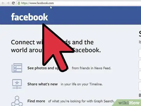 Image titled Set up a Facebook Account Step 1