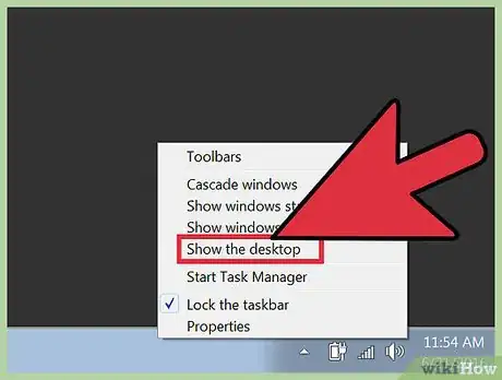 Image titled Minimize All Open Windows Without Having a Windows Button Step 2