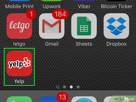 Image titled Use the Augmented Reality Monocle on the Yelp for iPhone App Step 1