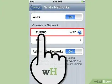 Image titled Get Internet on the iPod Touch Step 4