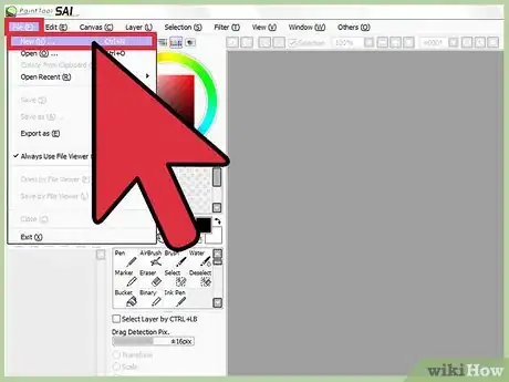 Image titled Use PaintTool SAI Step 1