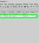 Code an Alert with a Variable Using Javascript