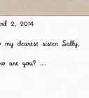 Begin a Letter