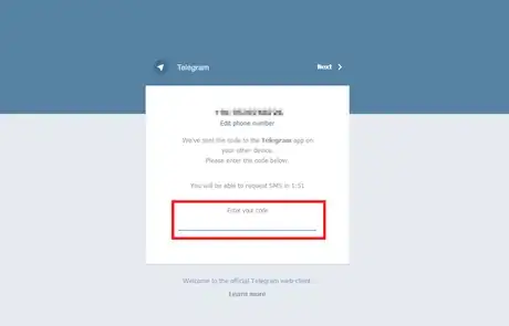 Image titled Telegram web; confirmation code.png
