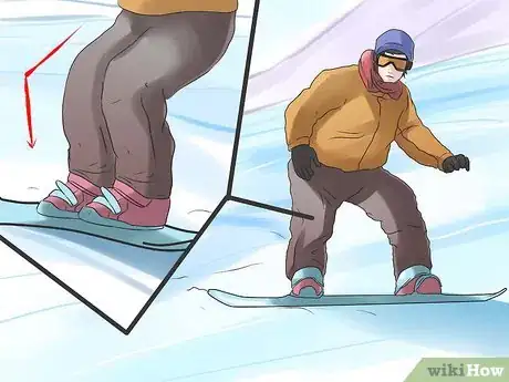 Image titled Snowboard Straight Without Catching an Edge Step 7