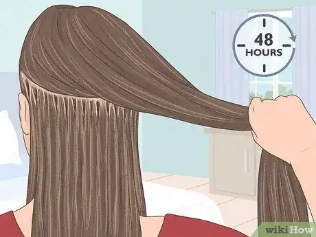 Image titled Care for Fusion Hair Extensions Step 1