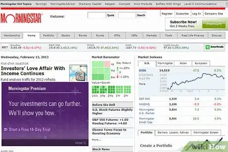Image titled Use Morningstar to Evaluate a Stock Step 1