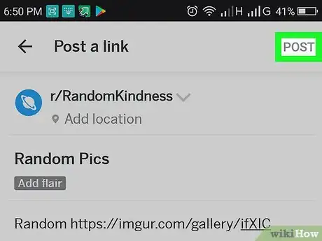 Image titled Post Multiple Pictures on Reddit on Android Step 17