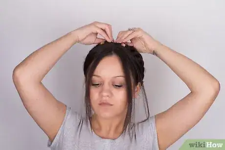 Image titled Milkmaid Braid Your Hair Step 10