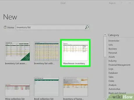Image titled Create an Inventory List in Excel Step 4