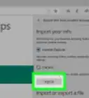 Import and Export Bookmarks