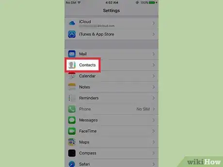 Image titled Remove Email Contacts from an iPhone Step 2