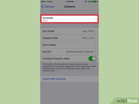 Image titled Remove Email Contacts from an iPhone Step 3
