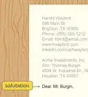 Write a Letter of Application for a Job