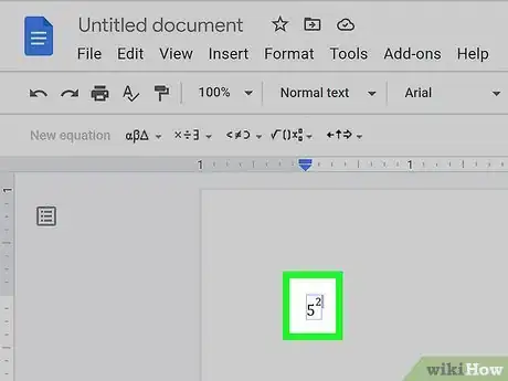 Image titled Type Exponents on Chromebook Step 7