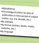 Write an Annotated Bibliography