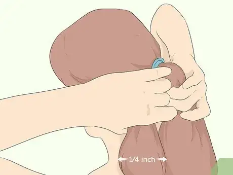 Image titled Cover a Ponytail with Hair Step 3
