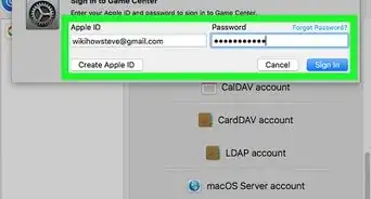 Log in to Game Center