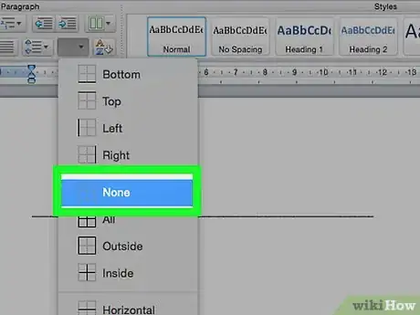 Image titled Get Rid of a Horizontal Line in Microsoft Word Step 8