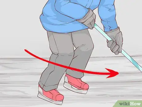 Imagen titulada Stop on Ice Skates Step 12