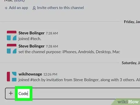 Imagen titulada Format Code on Slack on PC or Mac Step 4