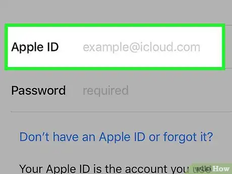 Imagen titulada Sign in to Your Apple ID Account on an iPhone Step 4
