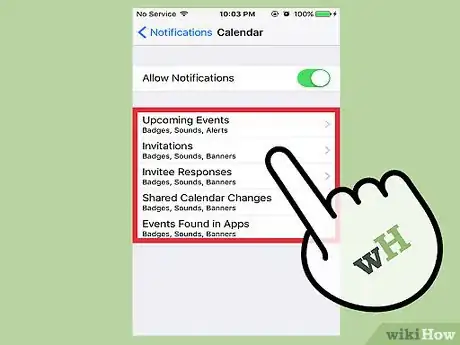 Imagen titulada Turn Off Calendar Notifications on an iPhone Step 8
