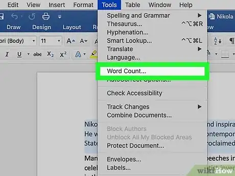 Imagen titulada Check a Word Count in Microsoft Word Step 10
