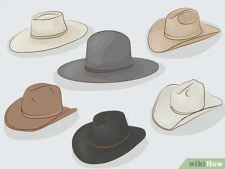 Imagen titulada Shape a Cowboy Hat Step 1