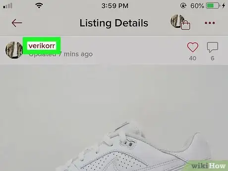 Imagen titulada Contact a Seller on Poshmark on iPhone or iPad Step 9