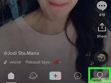 Imagen titulada Share Your Tik Tok Profile on Social Media on iPhone or iPad Step 2