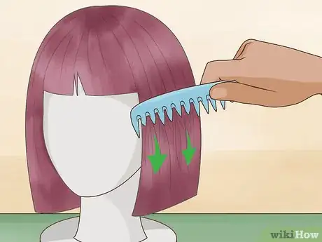 Imagen titulada Dye a Wig Using Acrylic Paint Step 17