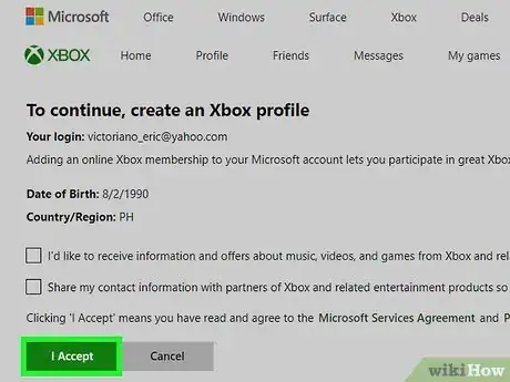 Imagen titulada Set Up an Xbox Live Account Step 11