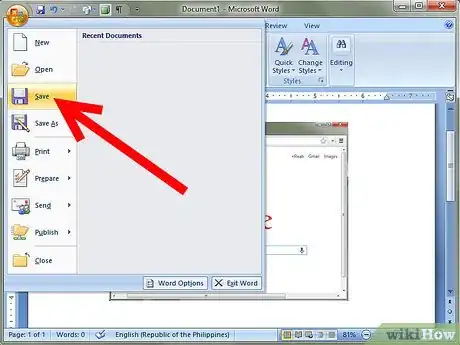 Imagen titulada Crop a Screenshot in Word 2010 Step 7