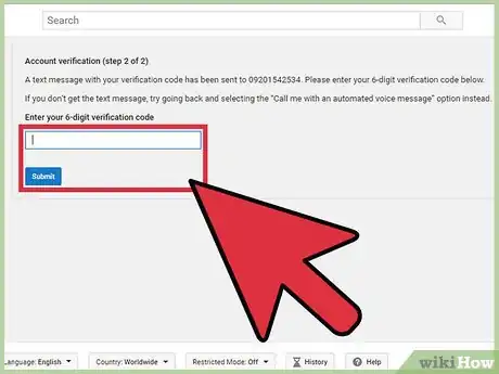 Imagen titulada Verify Your YouTube Account Step 6