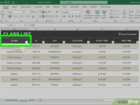 Imagen titulada Add Header Row in Excel Step 2