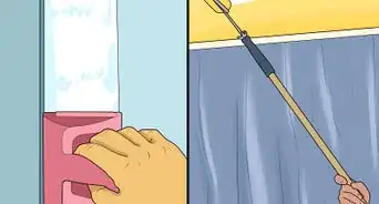 pintar un techo alto sobre las escaleras