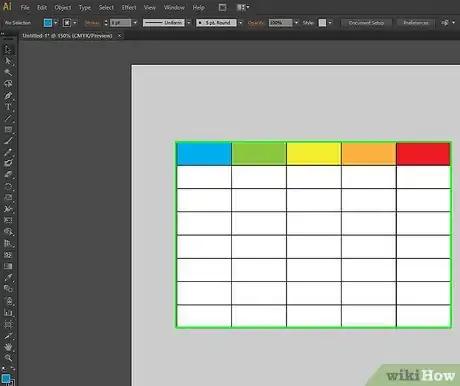 Imagen titulada Create a Table in Adobe Illustrator Step 5