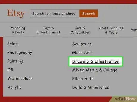 Imagen titulada Sell Art on Etsy Step 1