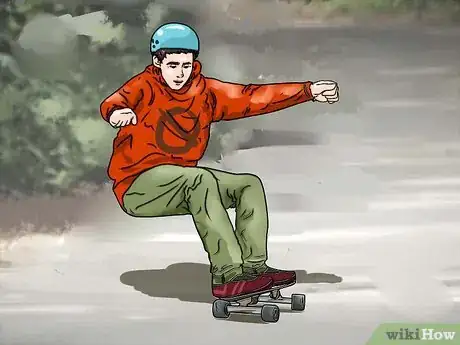 Imagen titulada Stop on a Longboard Step 6