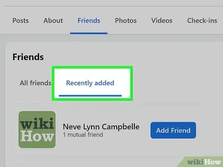 Imagen titulada See Someone's New Friends on Facebook Step 4
